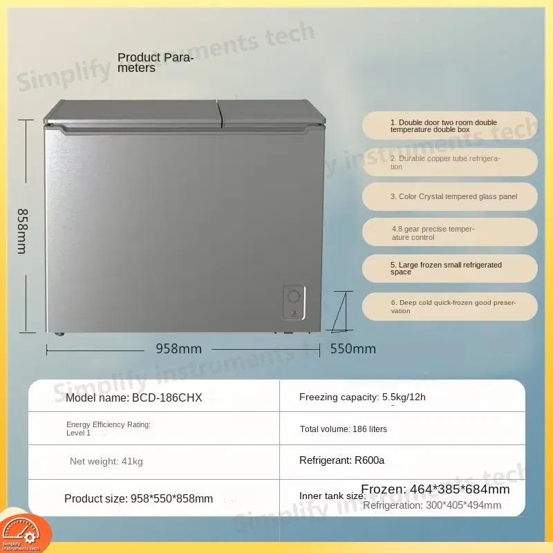 Ruime capaciteit dubbele deur  - Commercial Chest Freezer recensie en prijs
